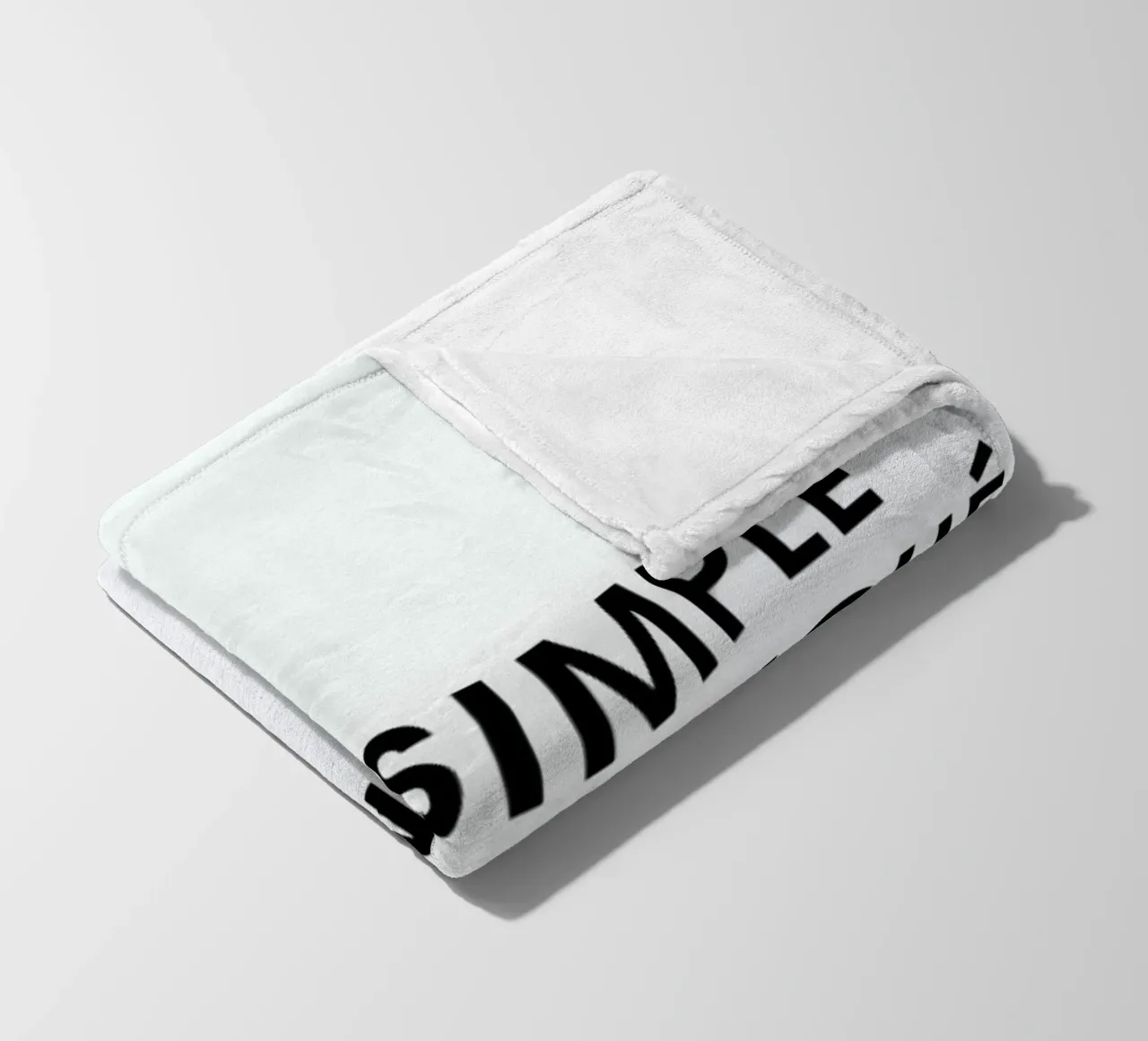 Très simple est compliqué - White fleece blanket by Intertitres