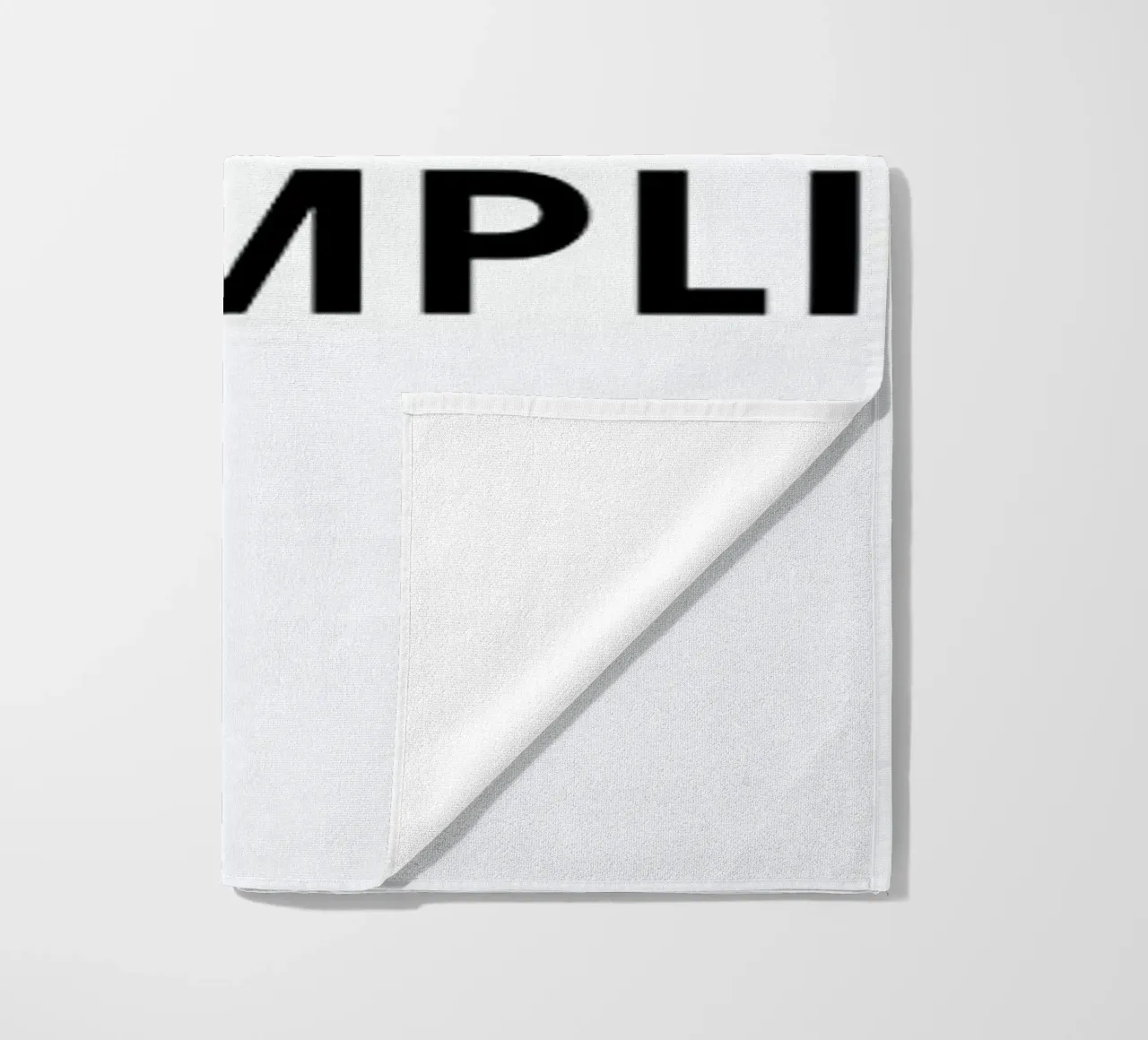 Très simple est compliqué - White beach towel by Intertitres