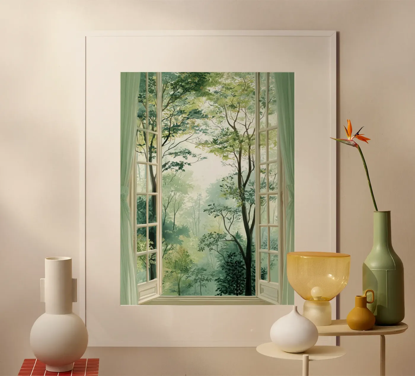 Pastel Forest Window poster da LUMA