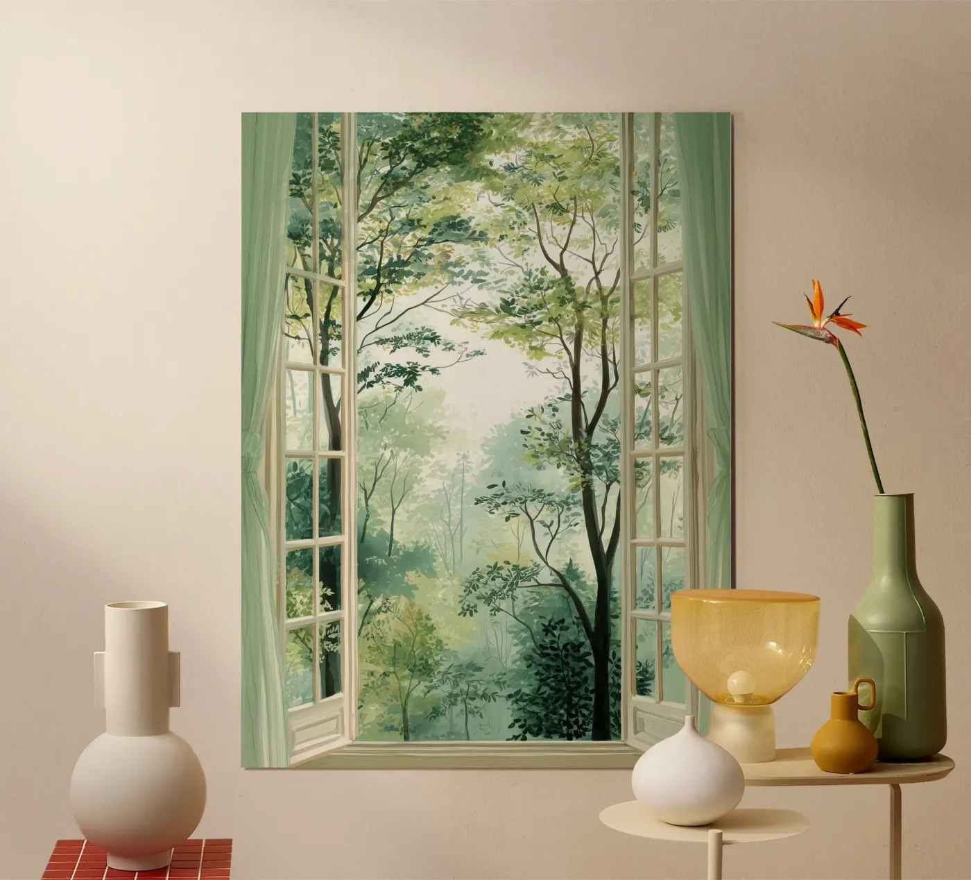 Pastel Forest Window poster da LUMA