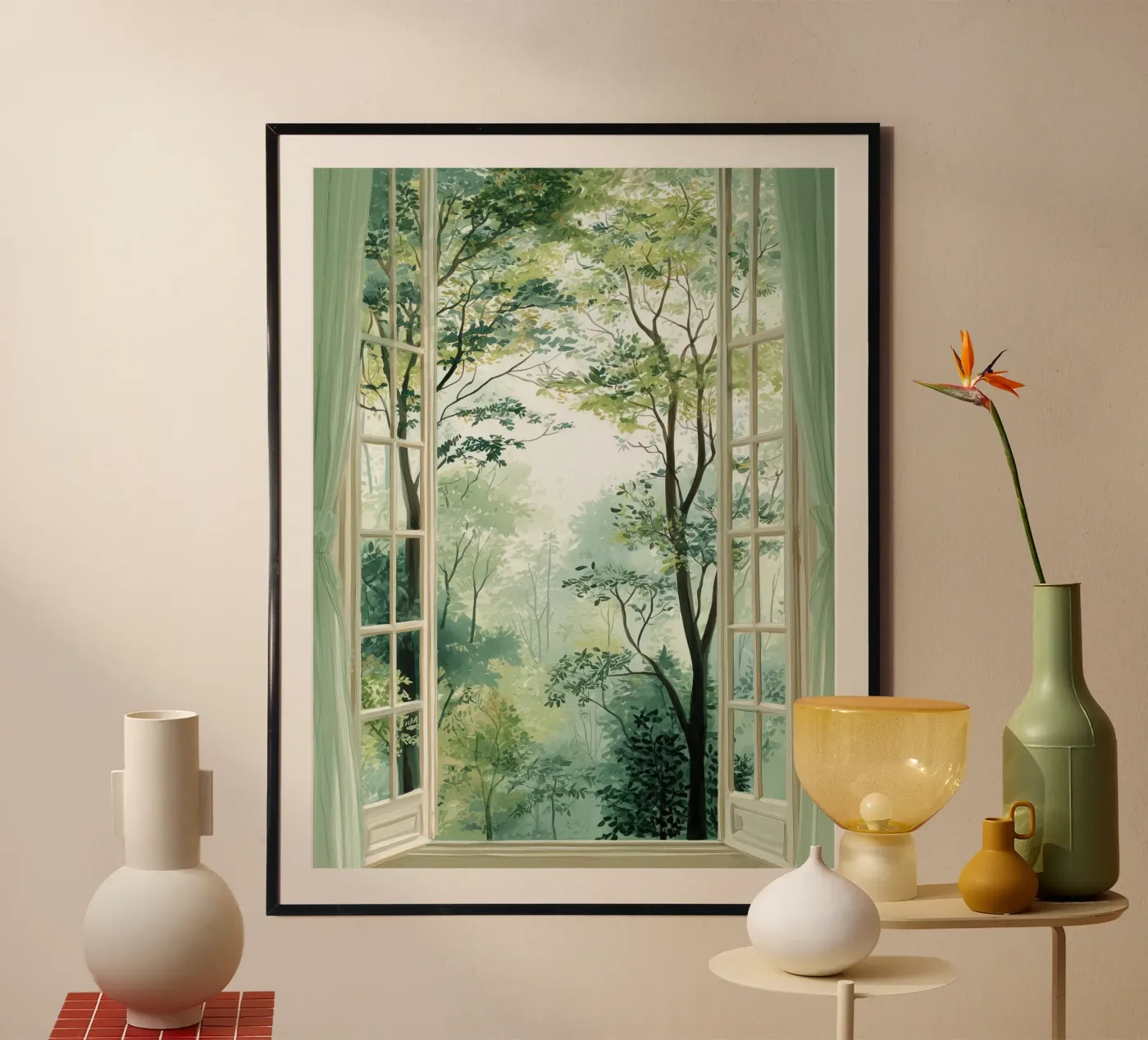 Pastel Forest Window poster da LUMA