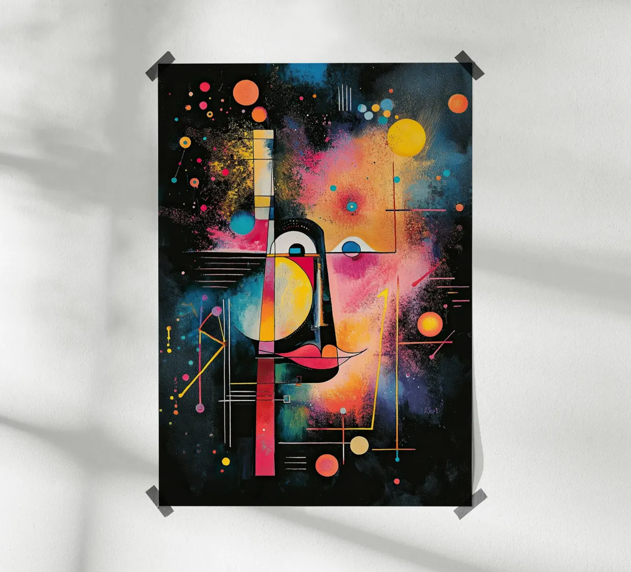 Bauhaus "Sguardo: Arte che si rivolge ai sensi" poster con telaio in legno da Nikis Art Studio