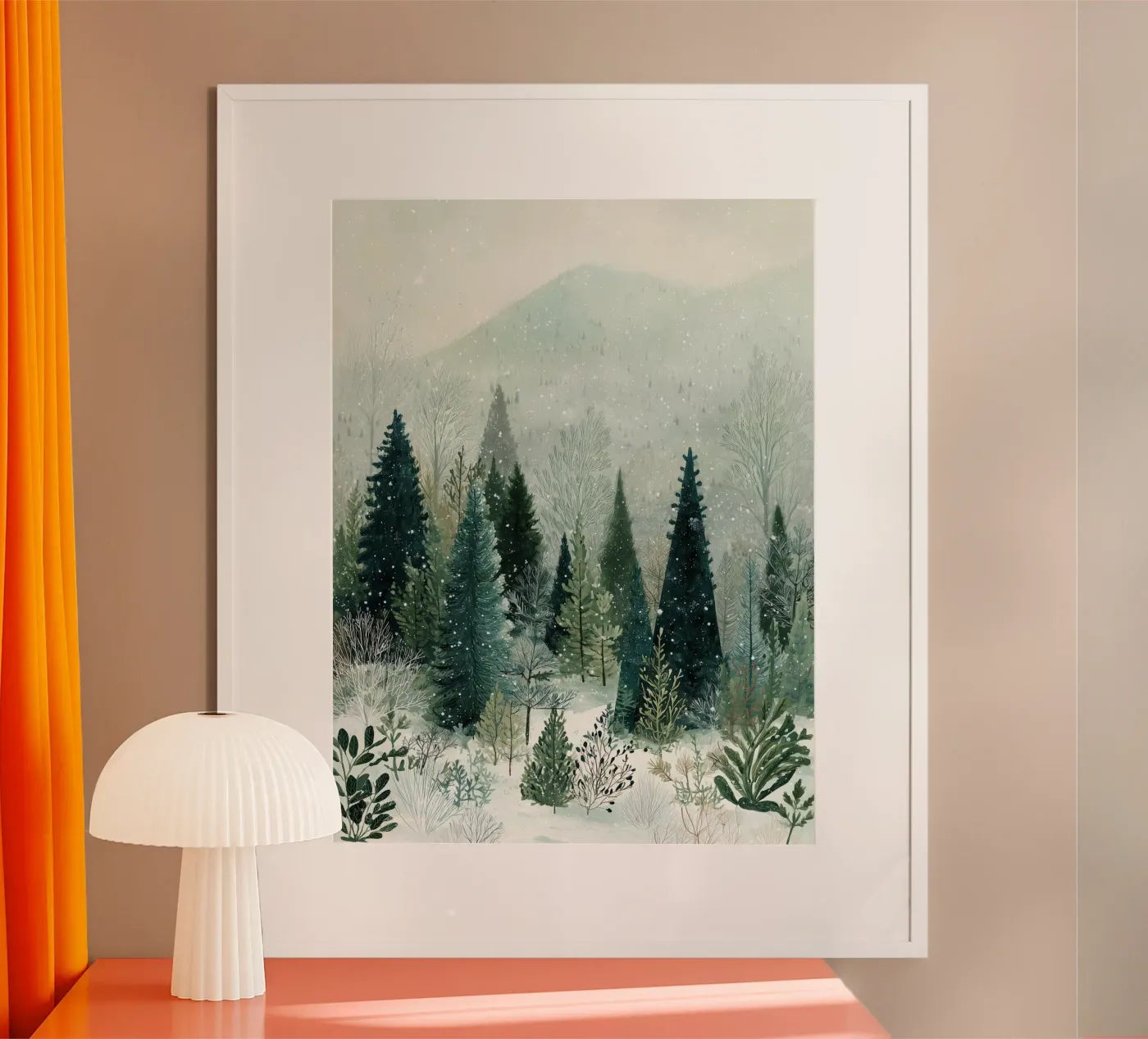 Soft Winter Evergreens poster da LUMA