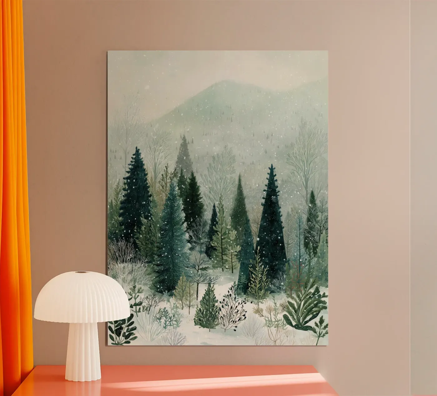 Soft Winter Evergreens poster da LUMA