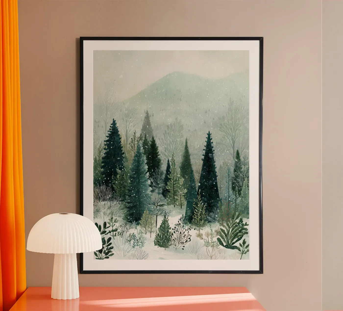 Soft Winter Evergreens poster da LUMA
