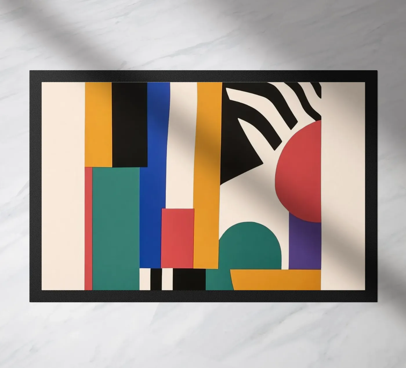 Bauhaus doormat by Nikis Art Studio