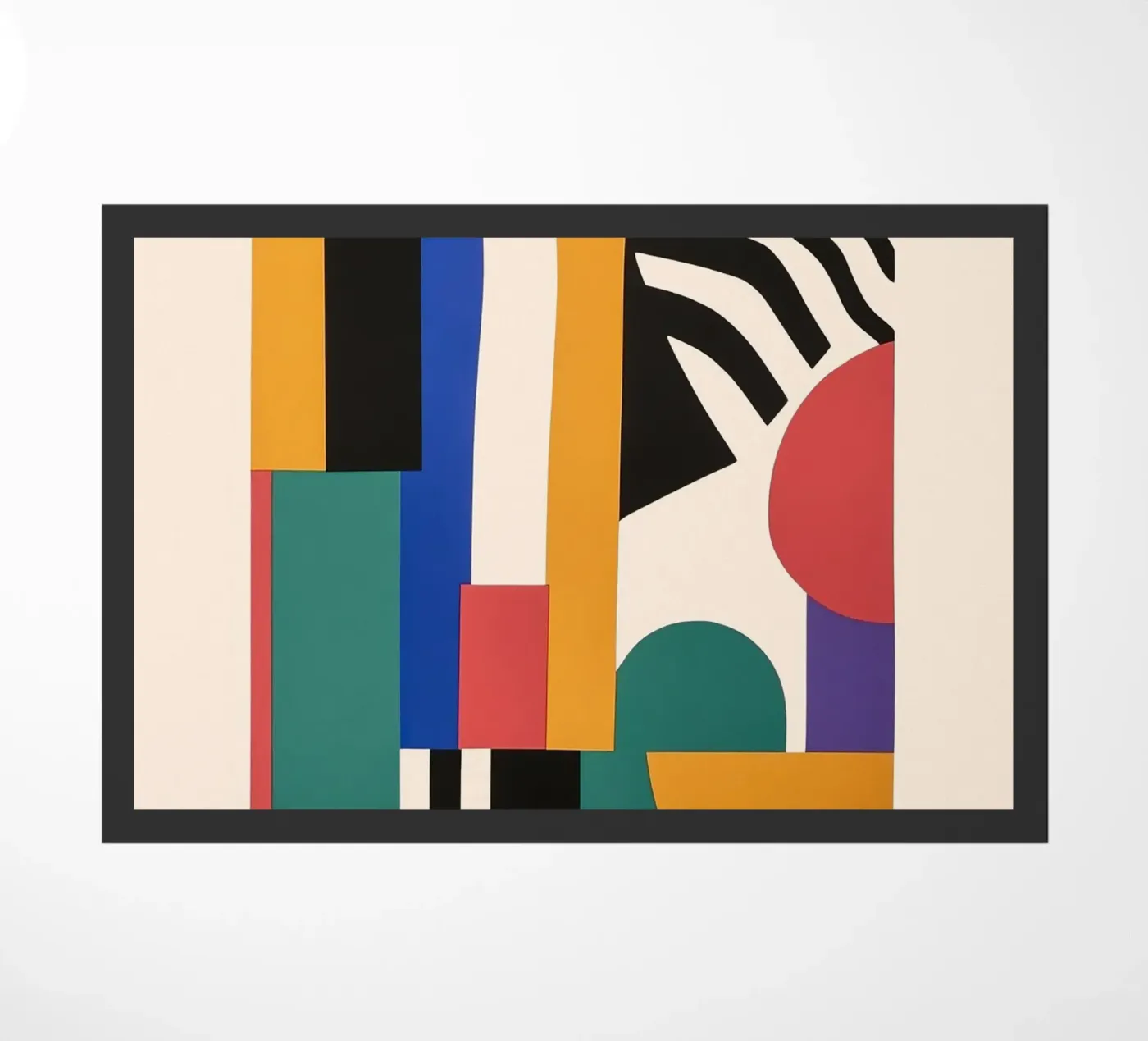 Bauhaus doormat by Nikis Art Studio