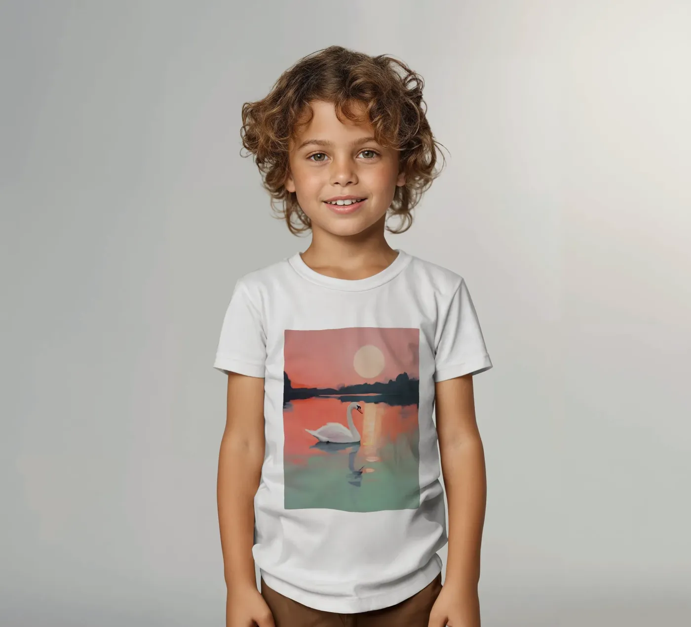 Sunset Harmony Kinder T-Shirt von treechild
