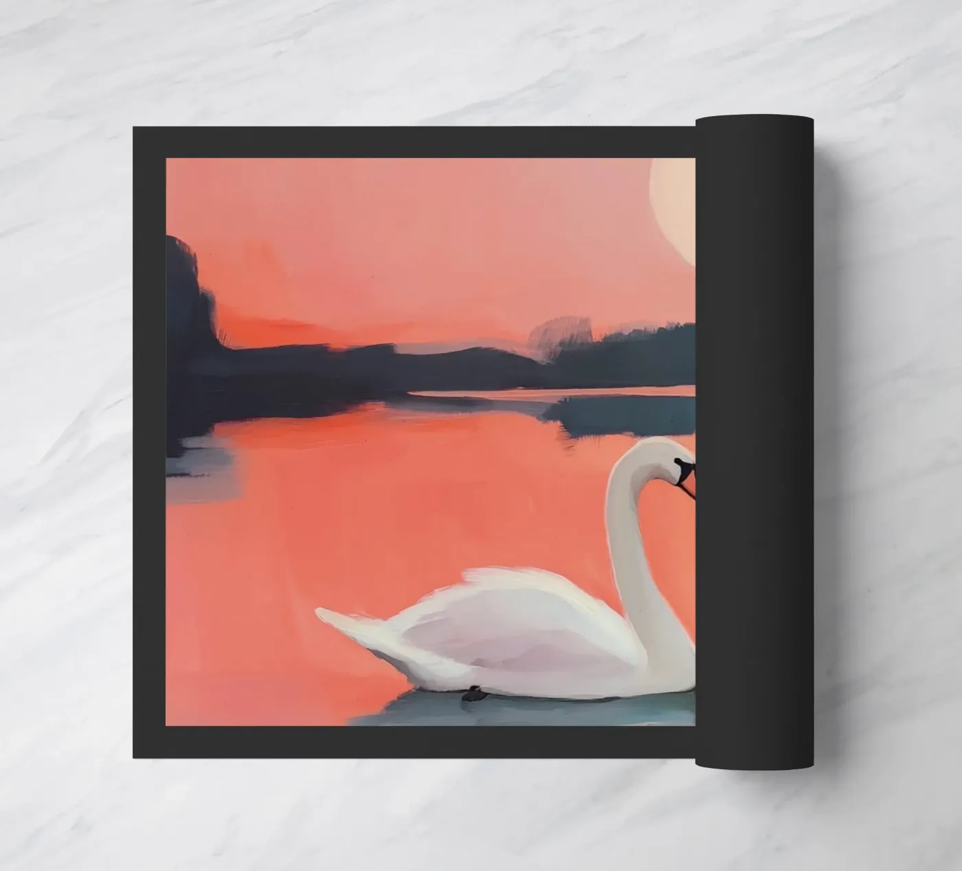 Sunset Harmony Fußmatte von treechild