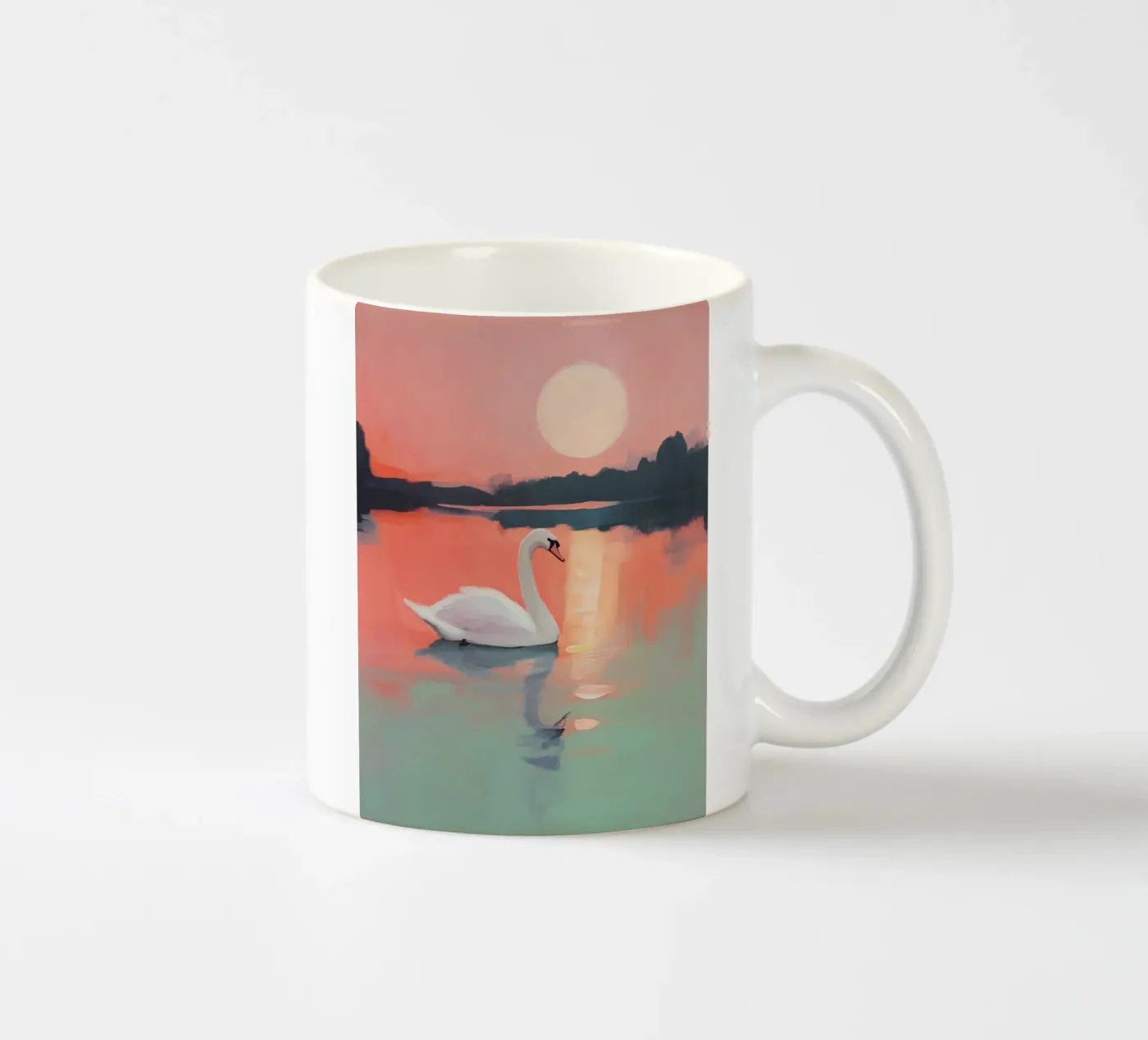 Sunset Harmony ceramic mug by treechild