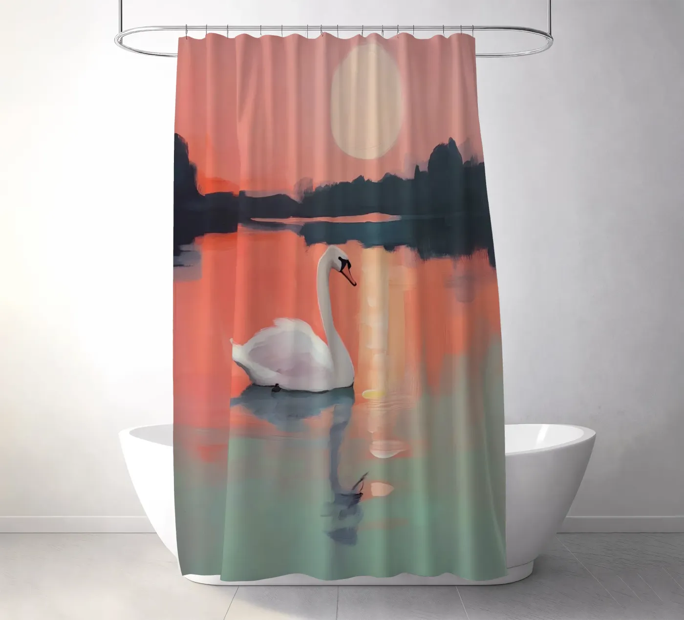 Sunset Harmony douchegordijn van treechild