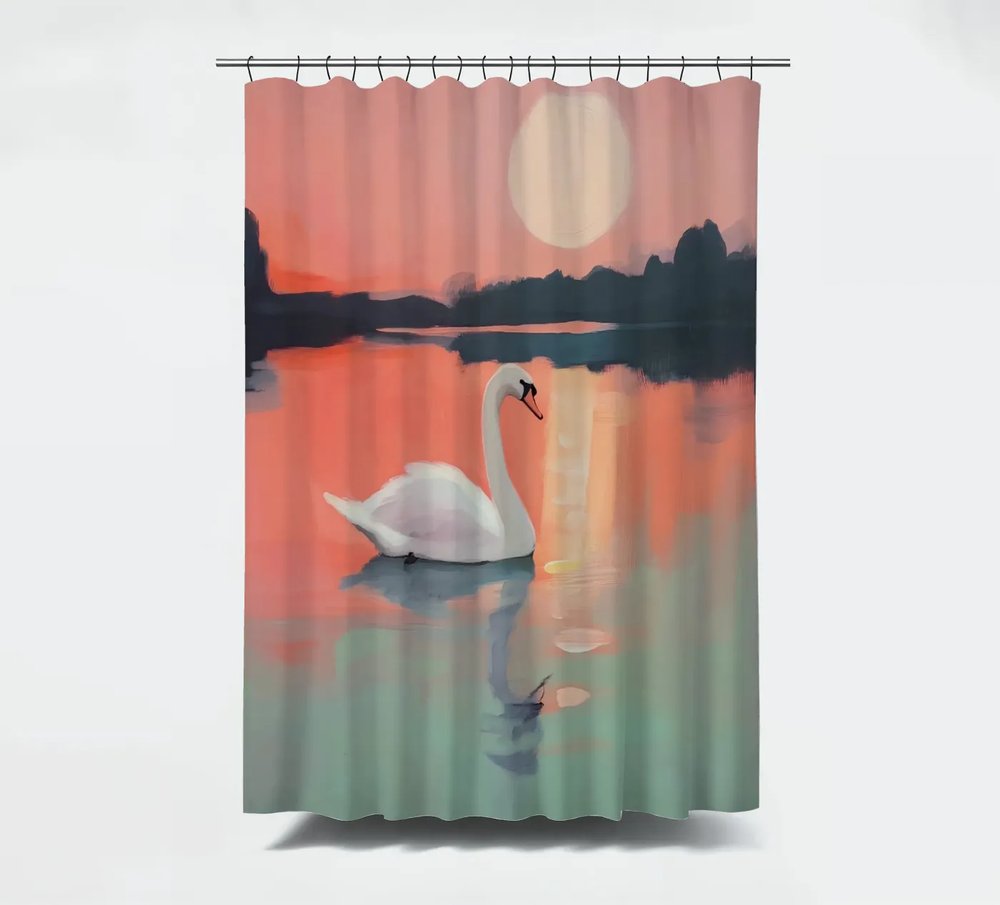 Sunset Harmony Duschvorhang von treechild