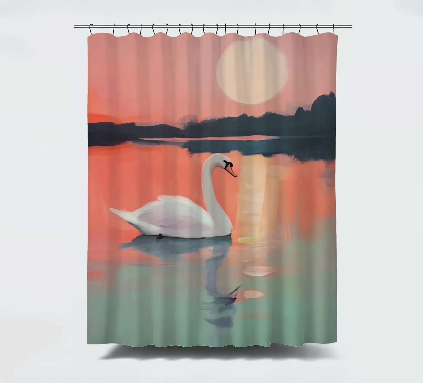 Sunset Harmony Duschvorhang von treechild