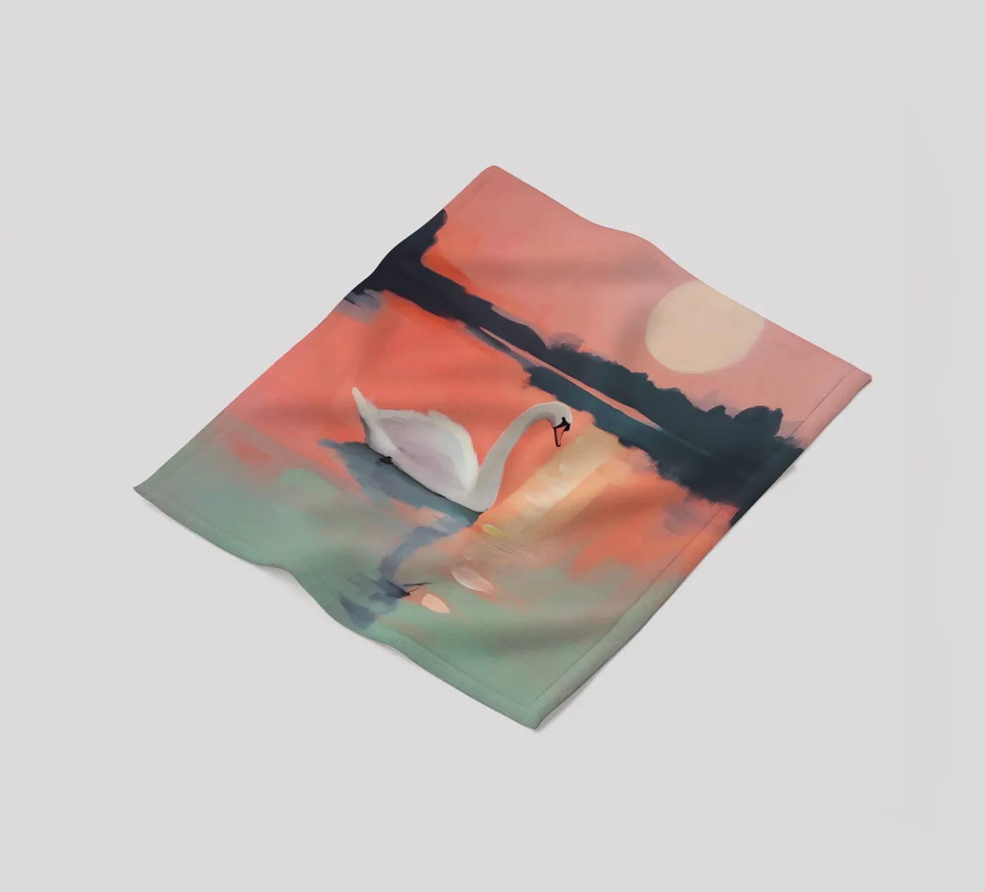 Sunset Harmony Fleecedecke von treechild
