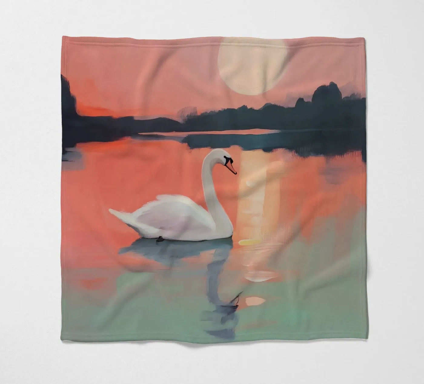Sunset Harmony Fleecedecke von treechild