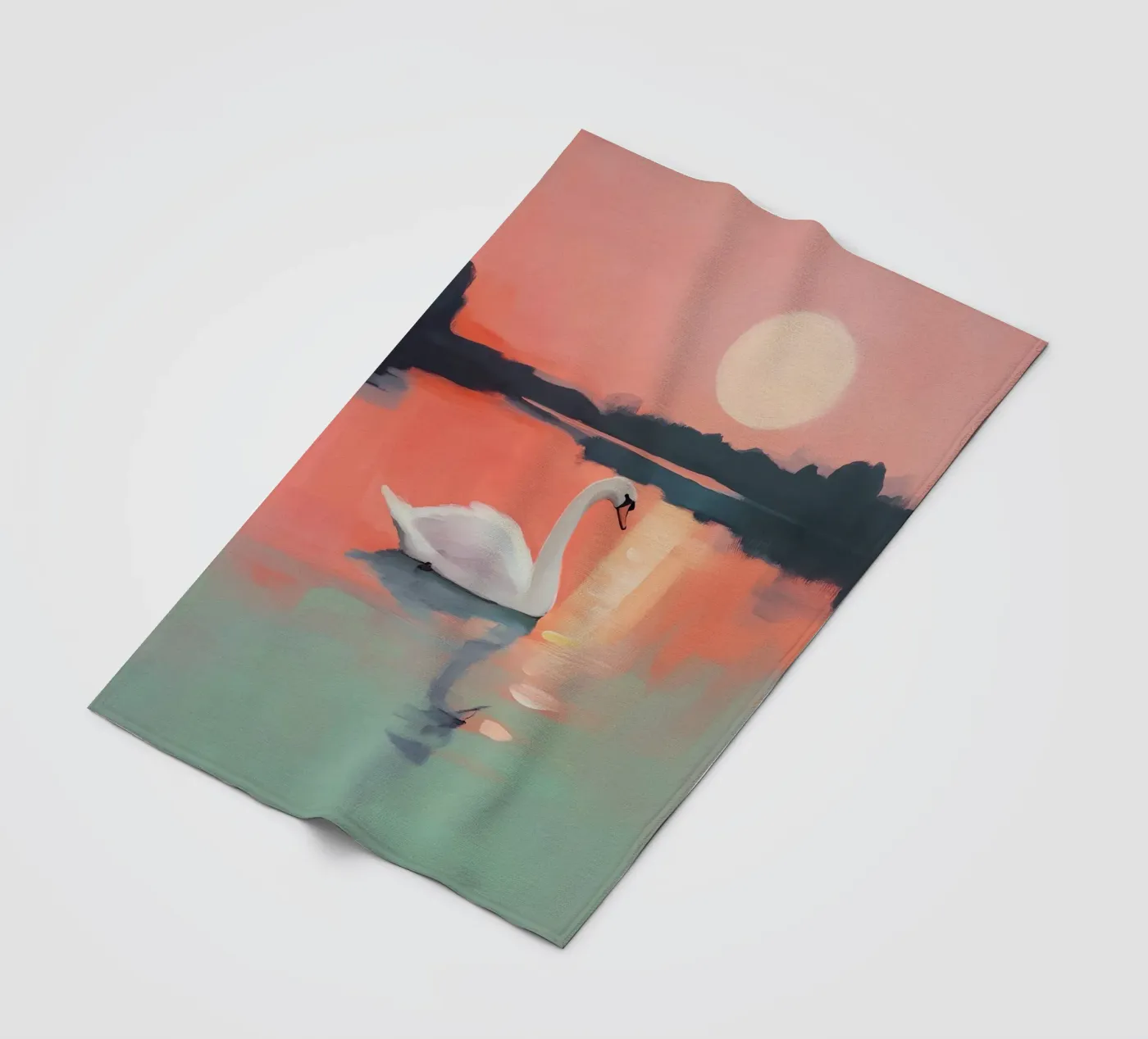 Sunset Harmony Fleecedecke von treechild