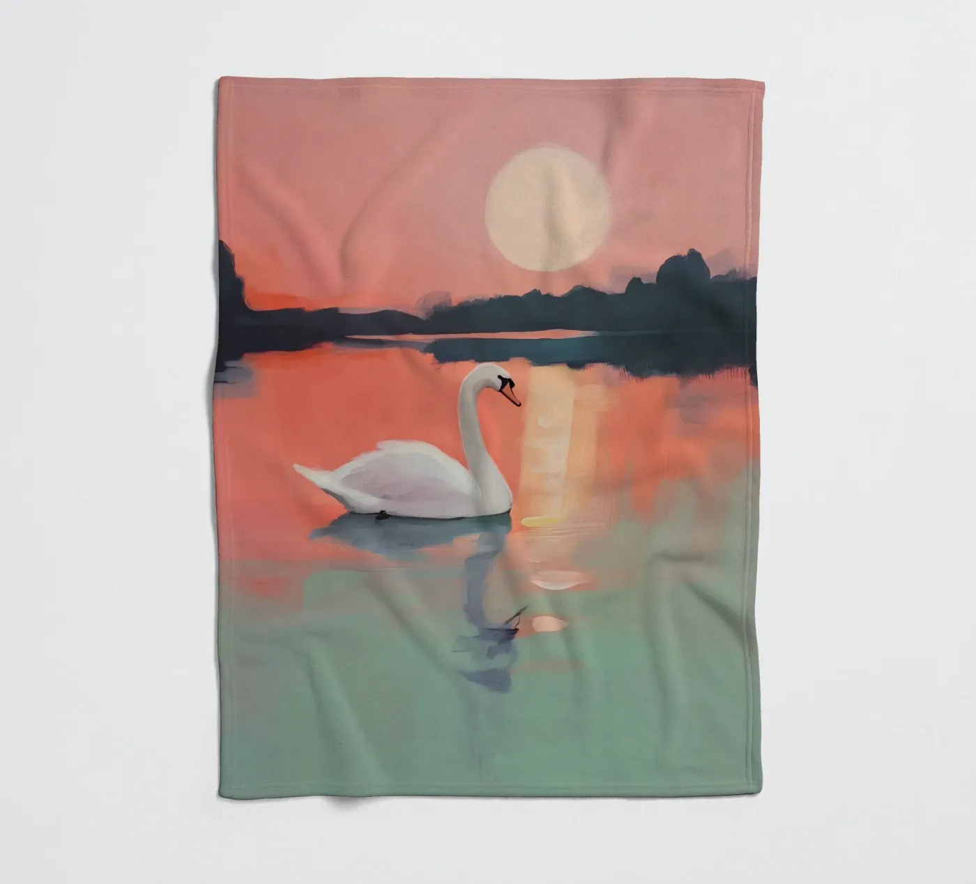 Sunset Harmony Fleecedecke von treechild
