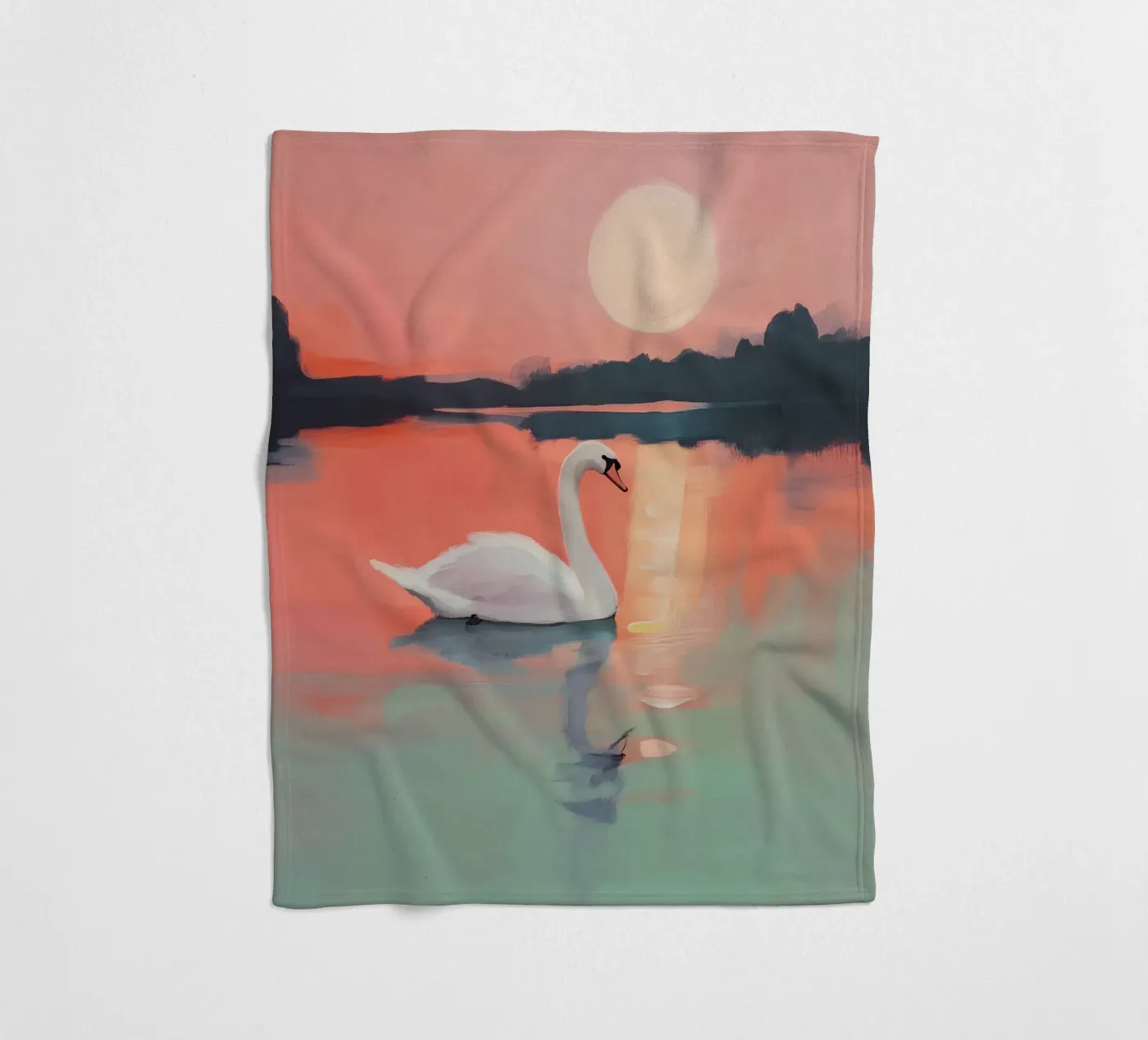 Sunset Harmony Fleecedecke von treechild