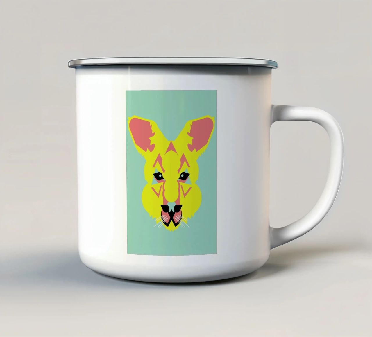Skippy The Bush Kangaroo tazza in smalto da Gareth Pollock Design