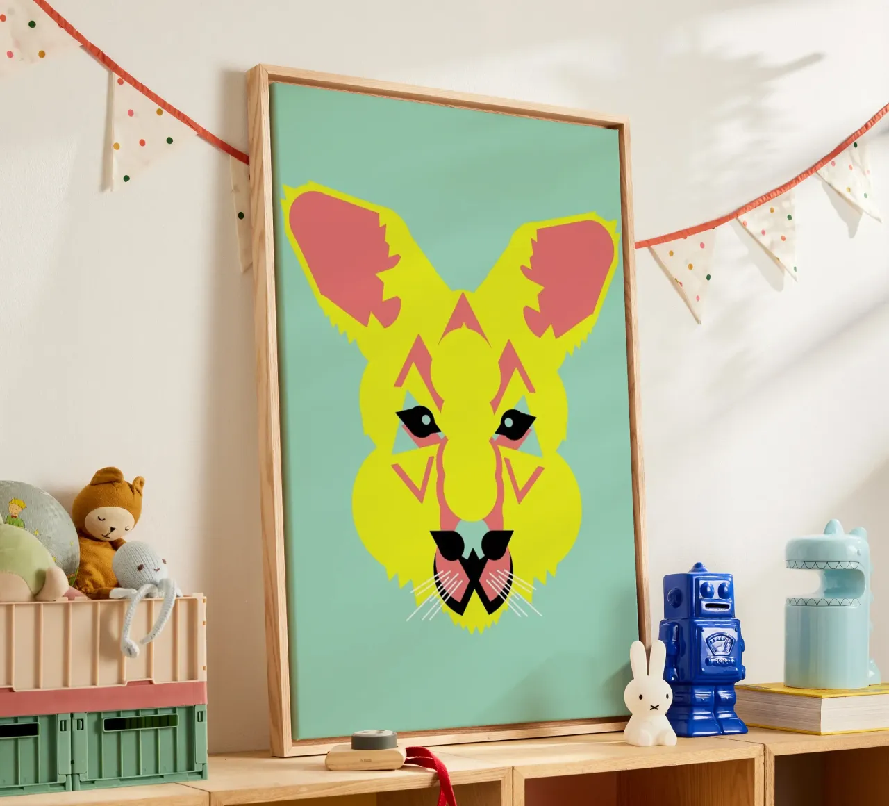 Skippy The Bush Kangaroo canvas by Gareth Pollock Design