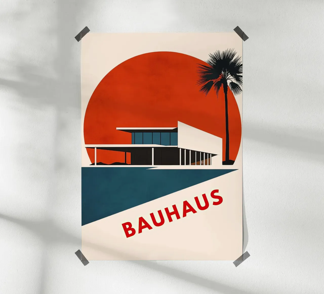 Bauhaus "Bauhaus Visions: The path to modernity" poster by Nikis Art Studio
