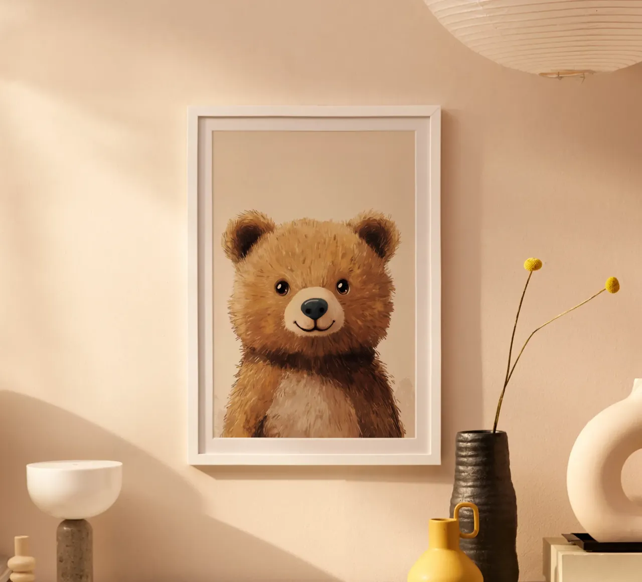 Eroe #1: Orso poster con telaio in alluminio da farbenhelden