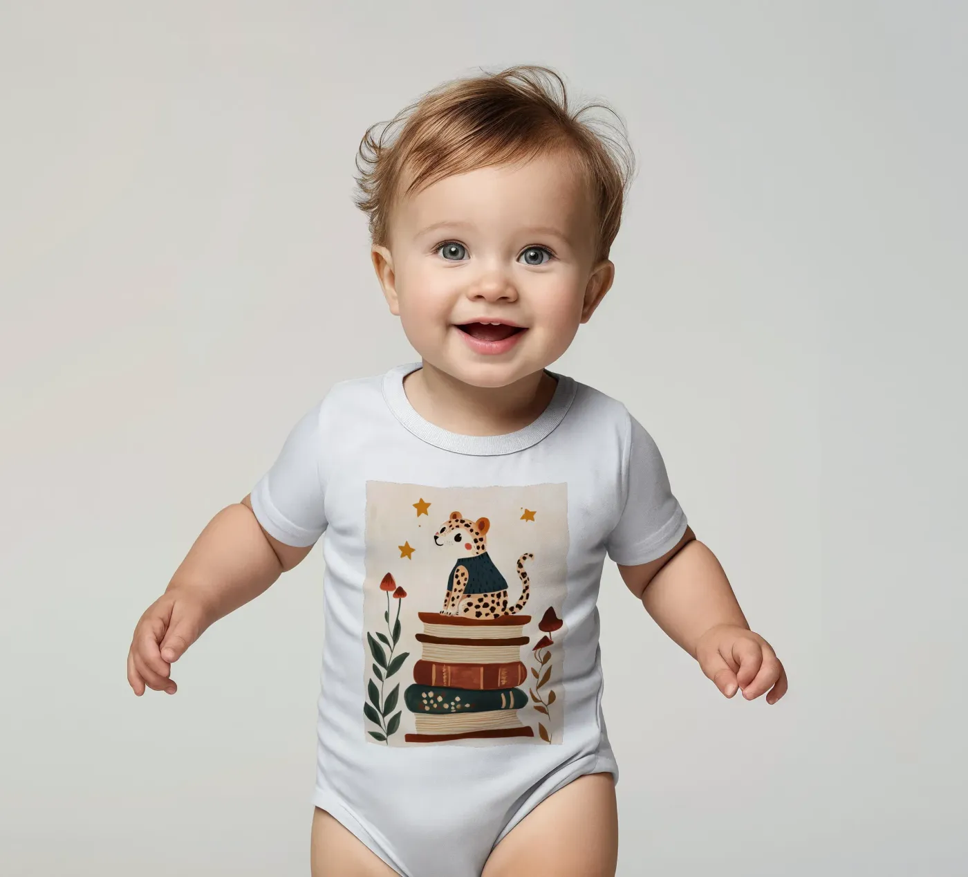 Book Stack Leopard body bébé de Kiki