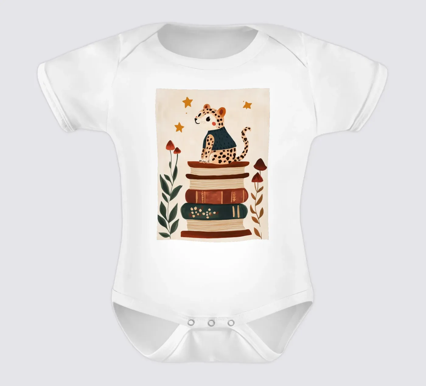 Book Stack Leopard body bébé de Kiki