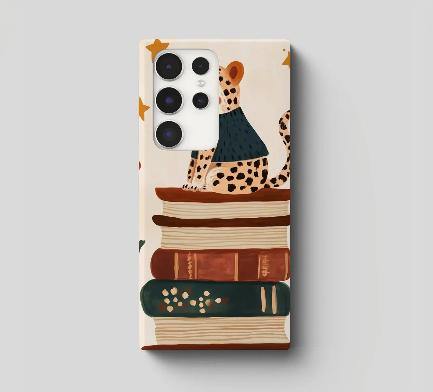 Book Stack Leopard Samsung Hülle von Kiki