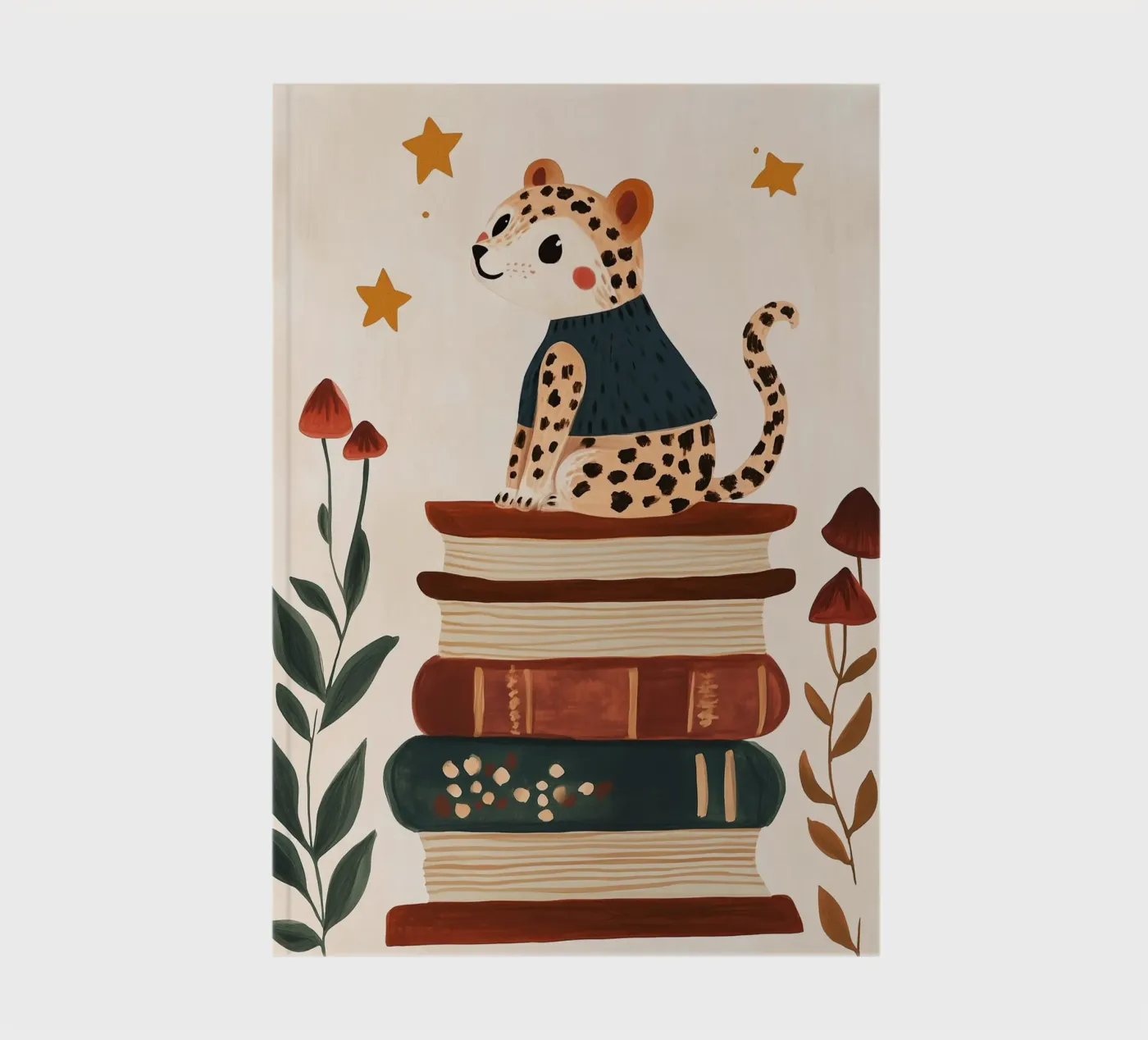 Book Stack Leopard quaderno da Kiki