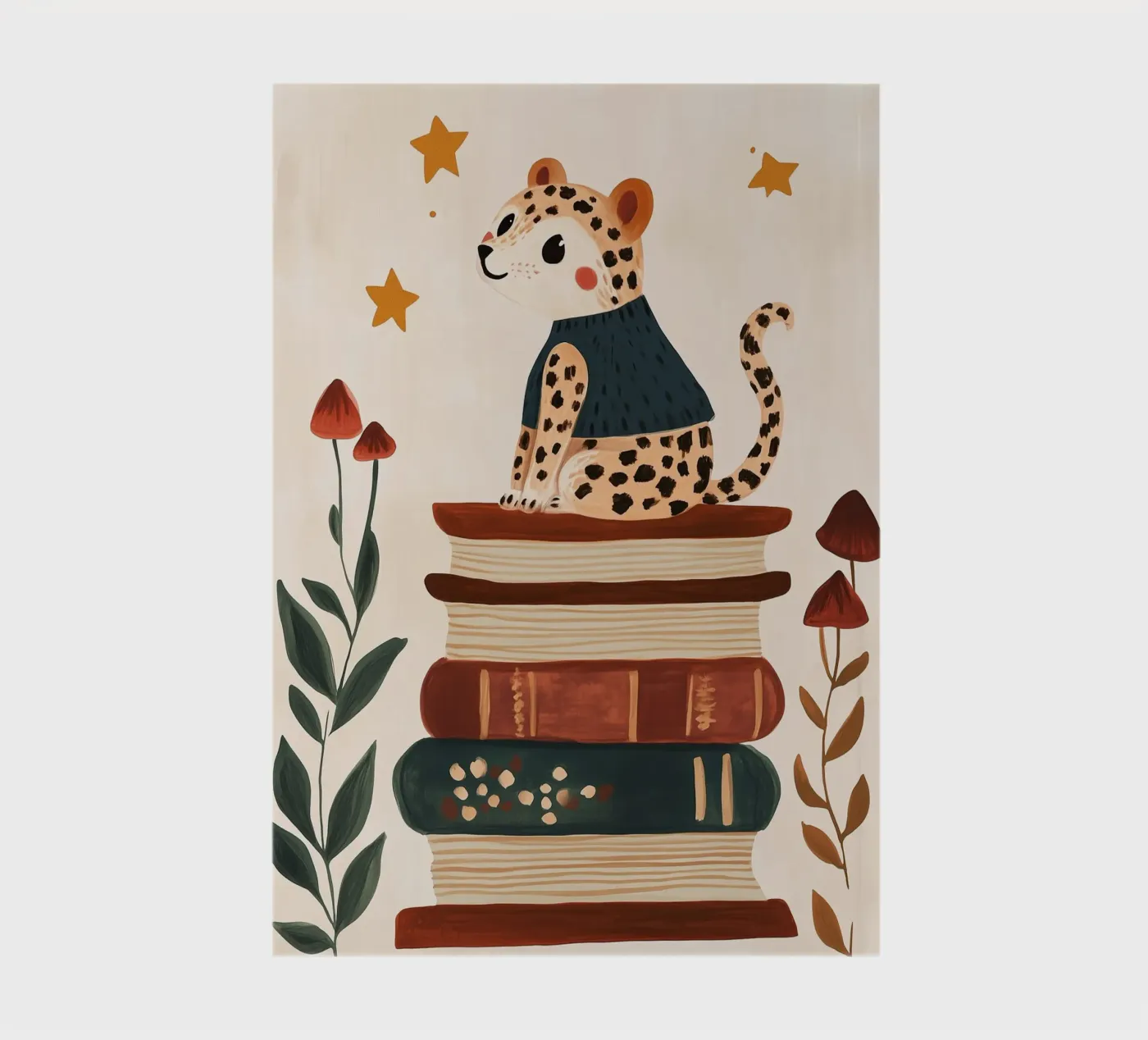 Book Stack Leopard quaderno da Kiki