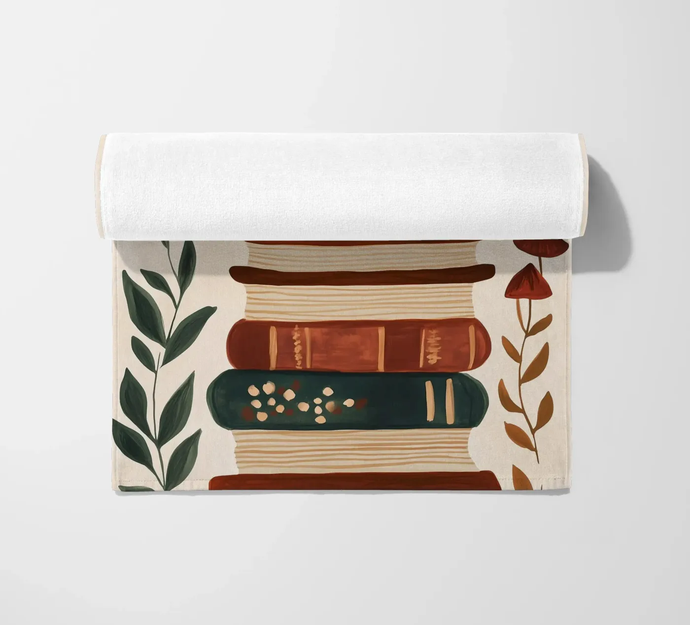 Book Stack Leopard Strandtuch von Kiki