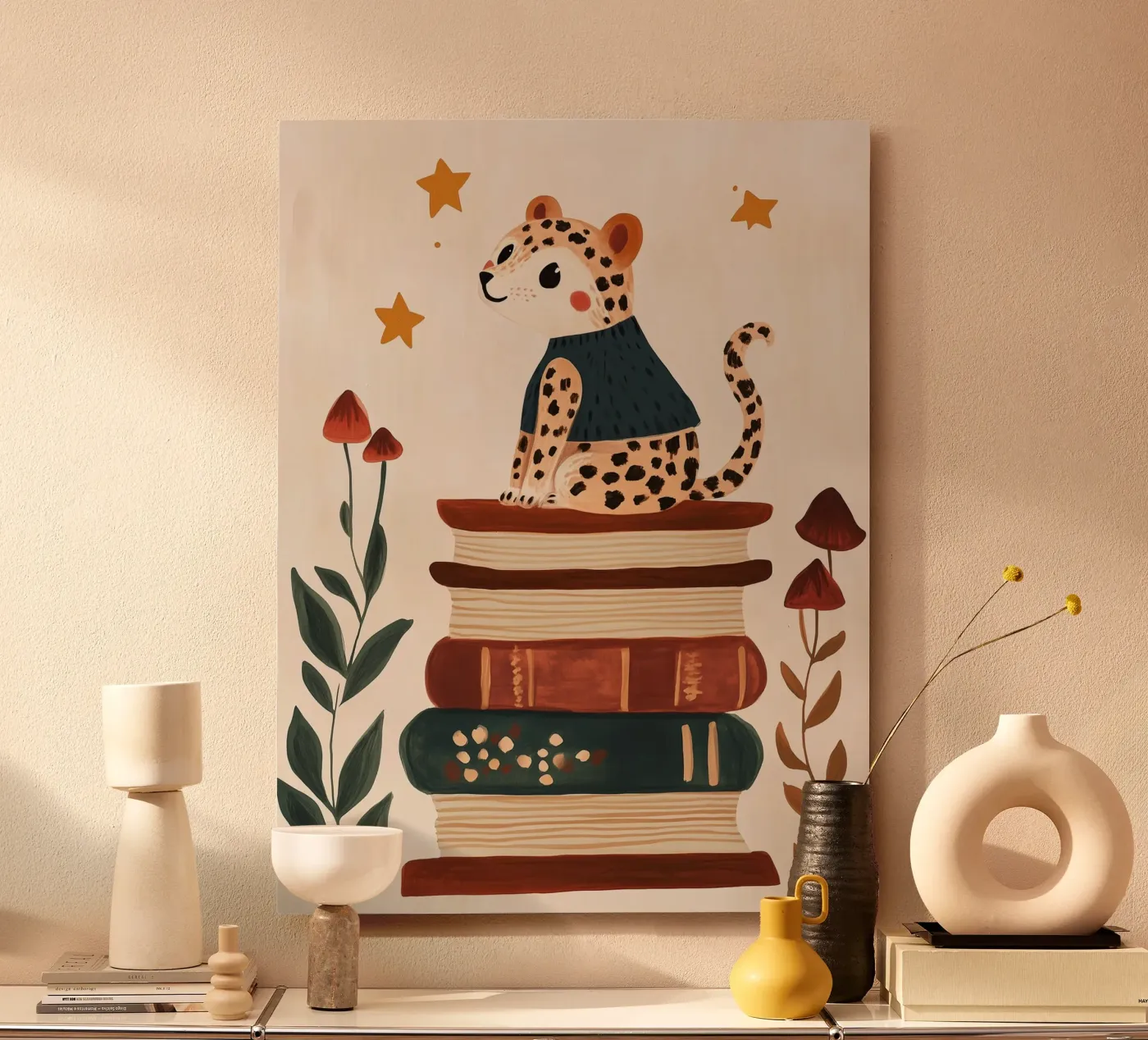 Book Stack Leopard Forex-Platte von Kiki