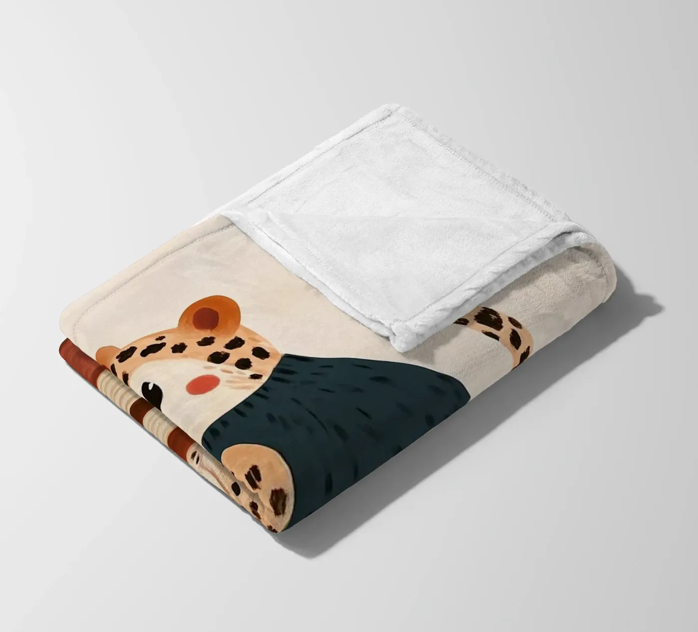 Book Stack Leopard fleecedeken van Kiki