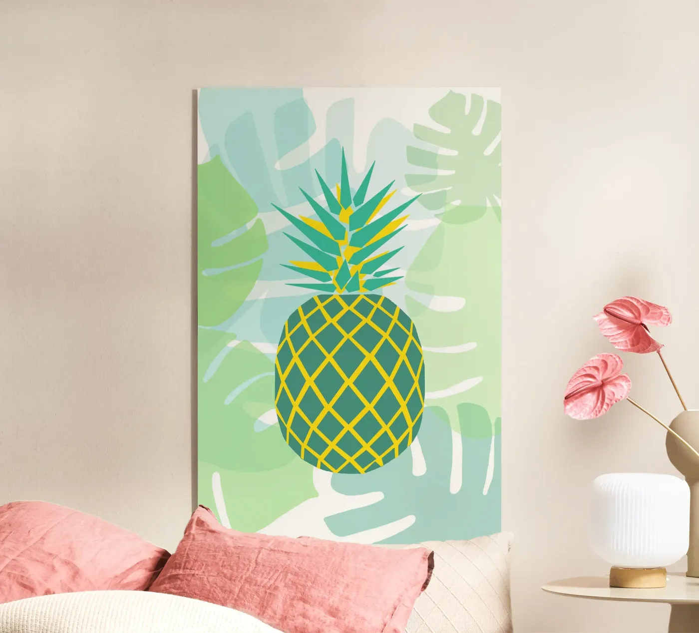 ananas vert Acryl-Glas von alexiableu