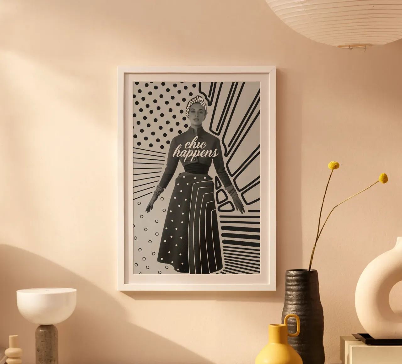 Chic Happens poster con telaio in plastica da amini54