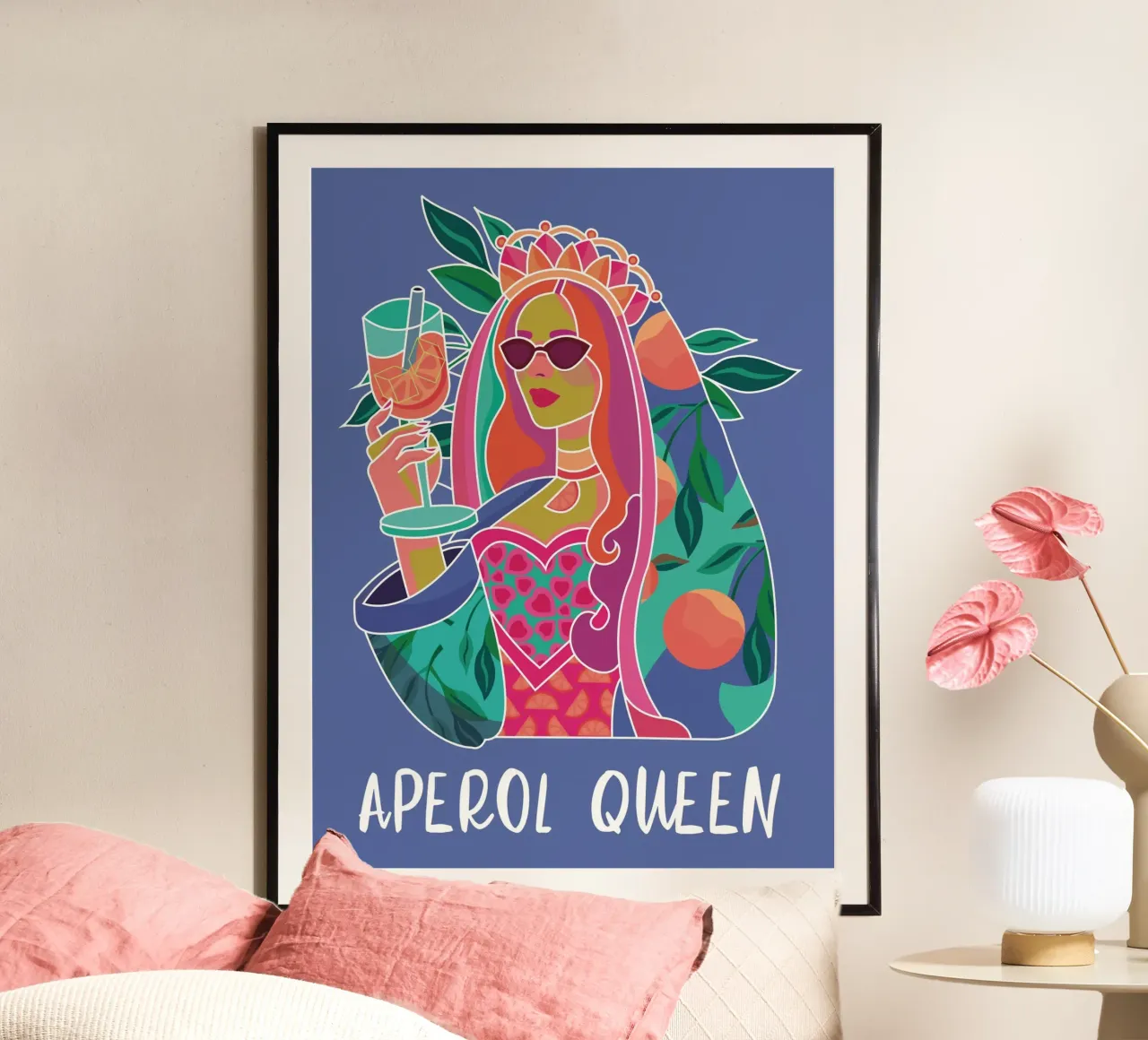Aperol Queen Pop poster da Ana Paniagua Design