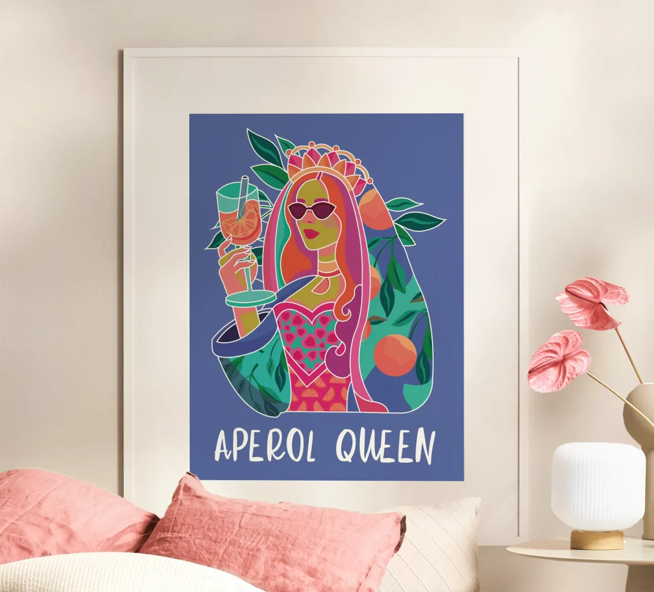Aperol Queen Pop poster da Ana Paniagua Design