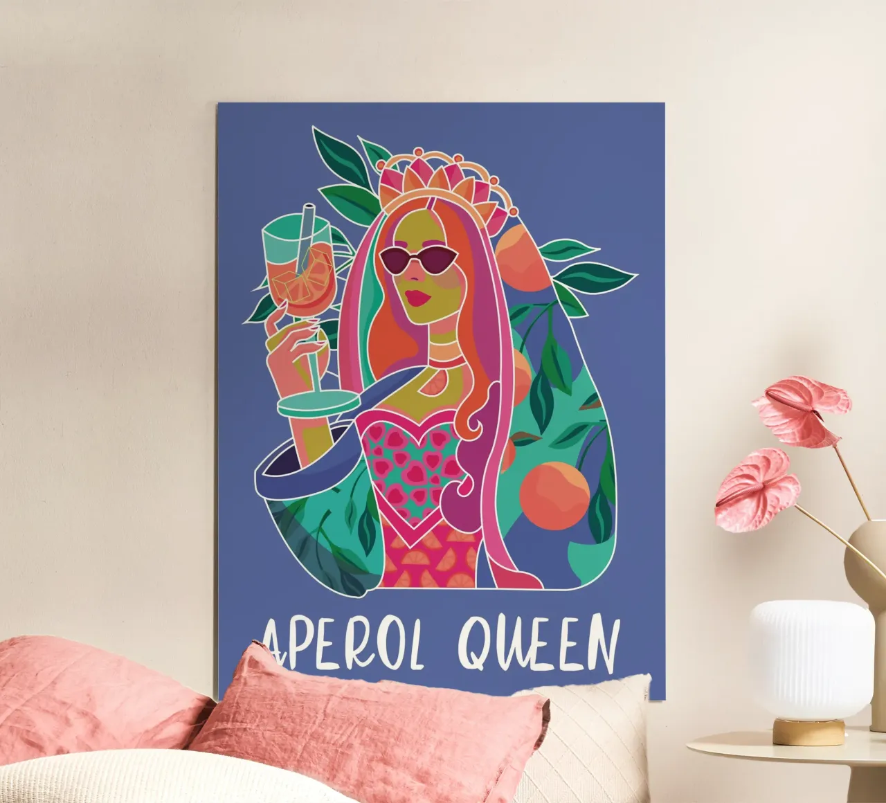Aperol Queen Pop poster da Ana Paniagua Design