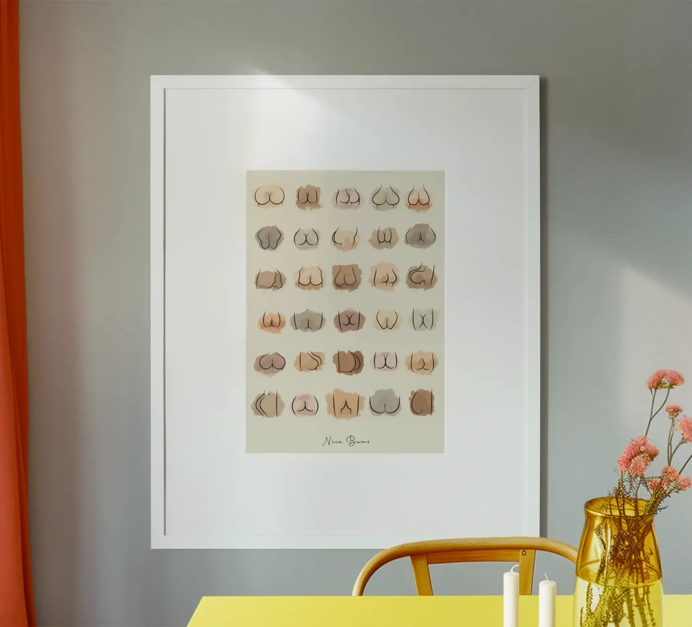 Nice Bums poster da Juicy Prints