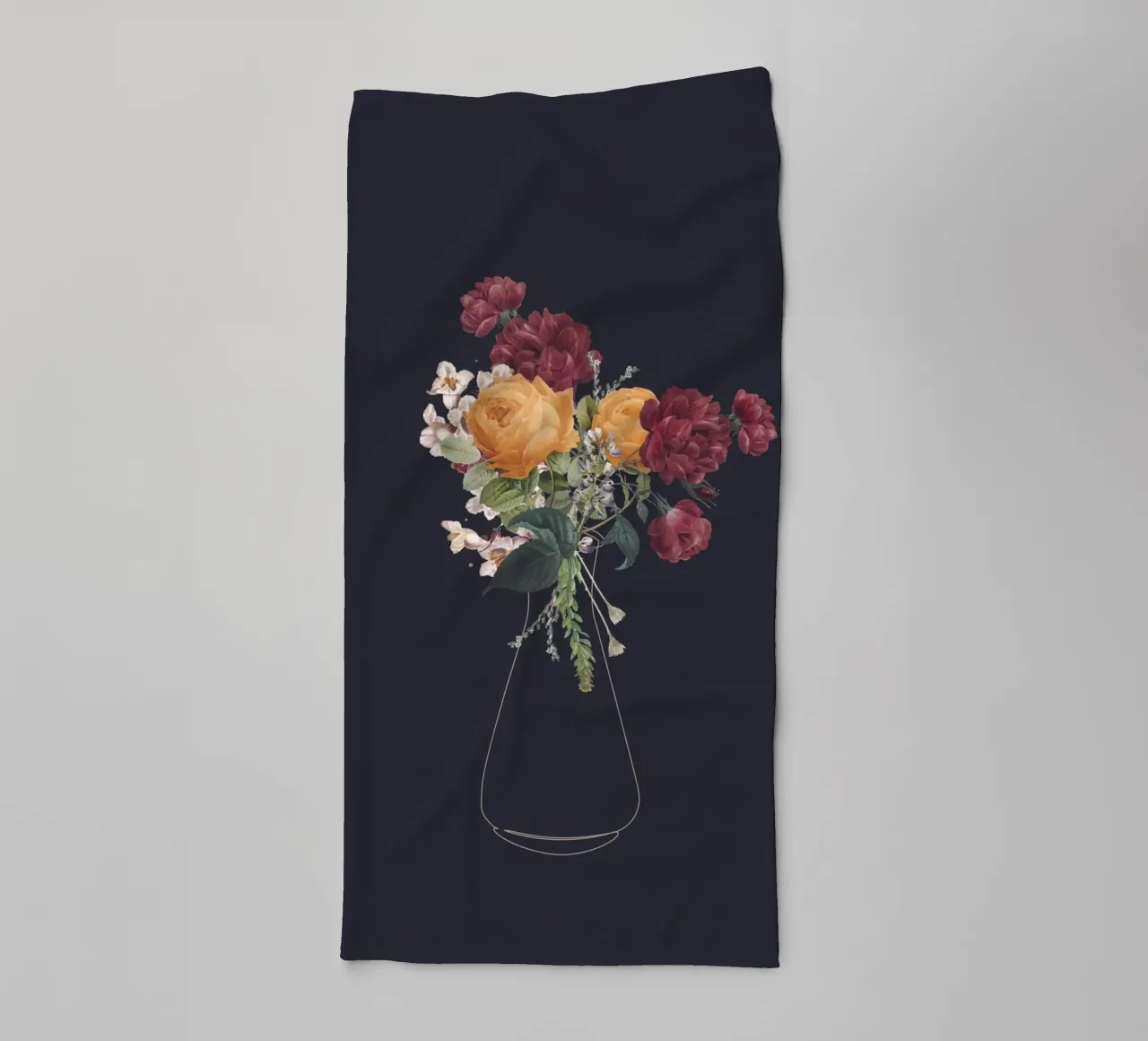 vase flower minimalist asciugamano da bagno da LisaArtes