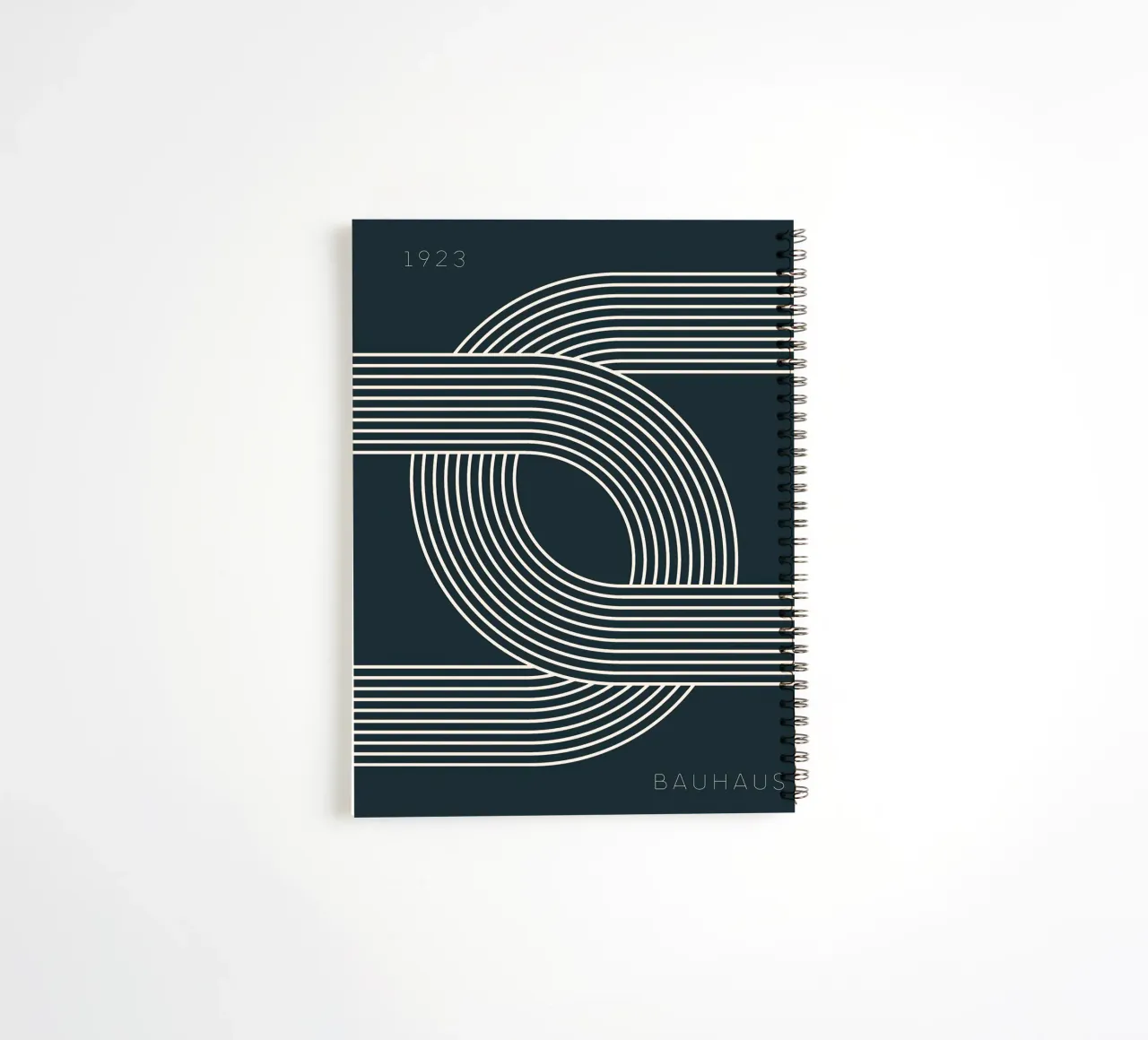Bauhaus spiral notebook by Nikis Art Studio