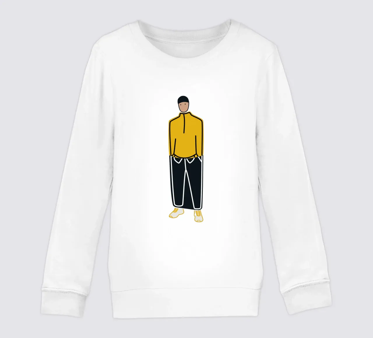 Hands in Pockets kids sweatshirt by amini54