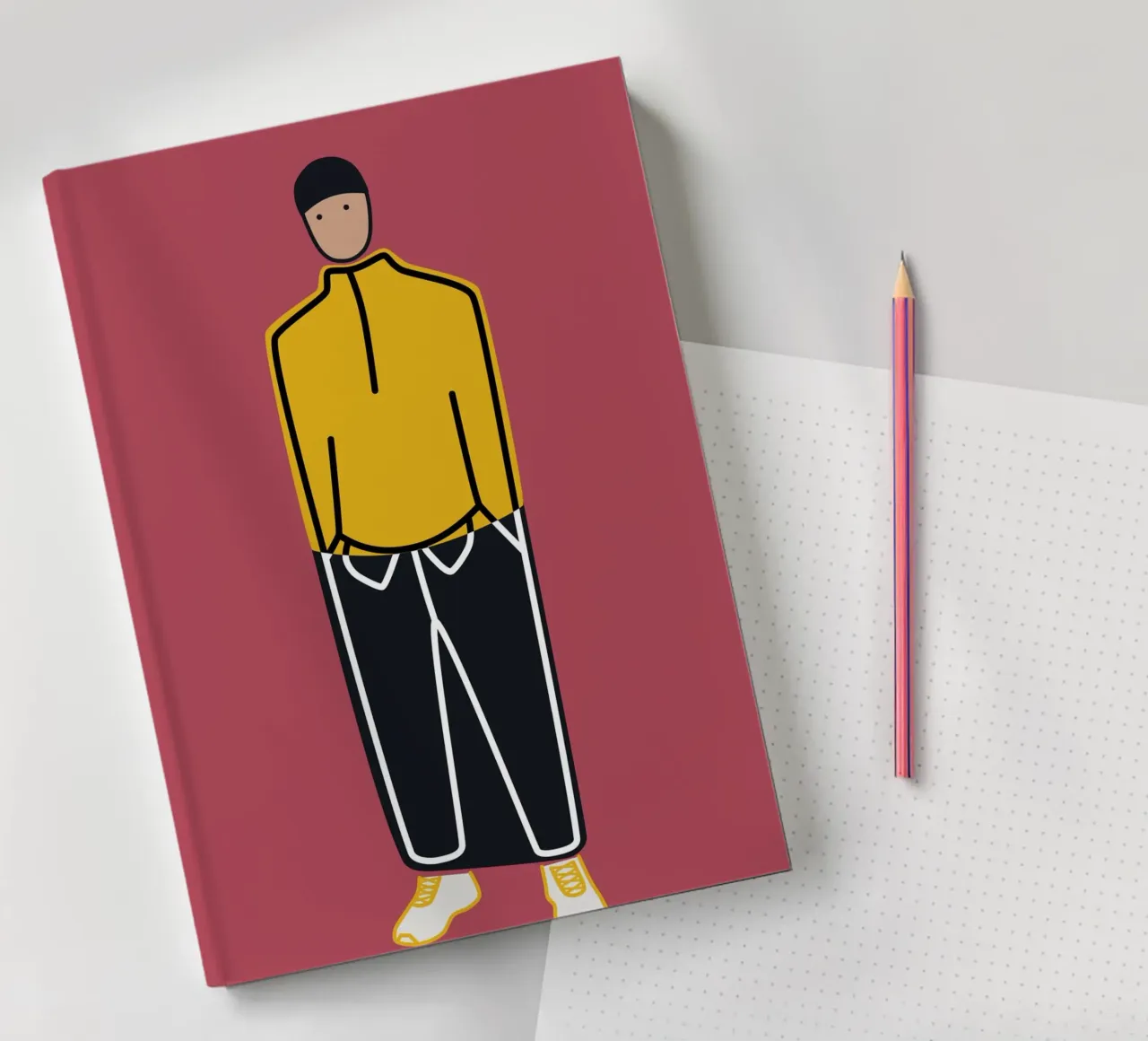 Hands in Pockets notebook by amini54