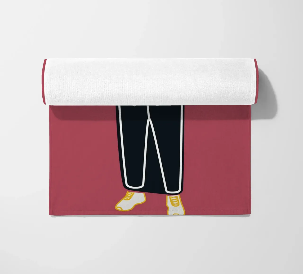 Hands in Pockets beach towel by amini54