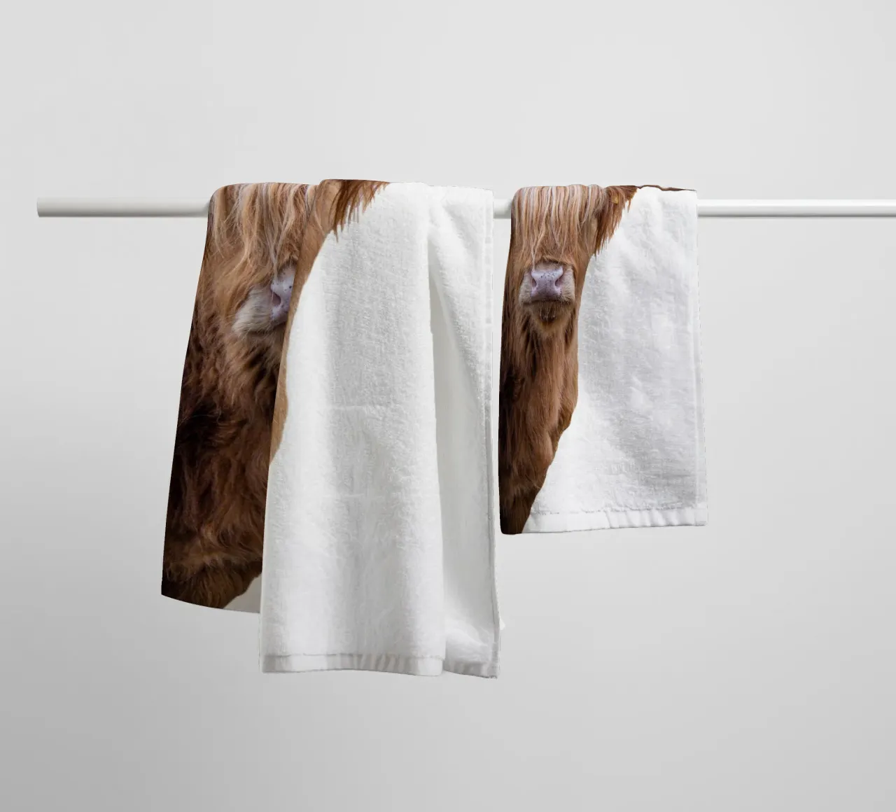 Mucca delle Highlands I asciugamano da bagno da Victoria Frost