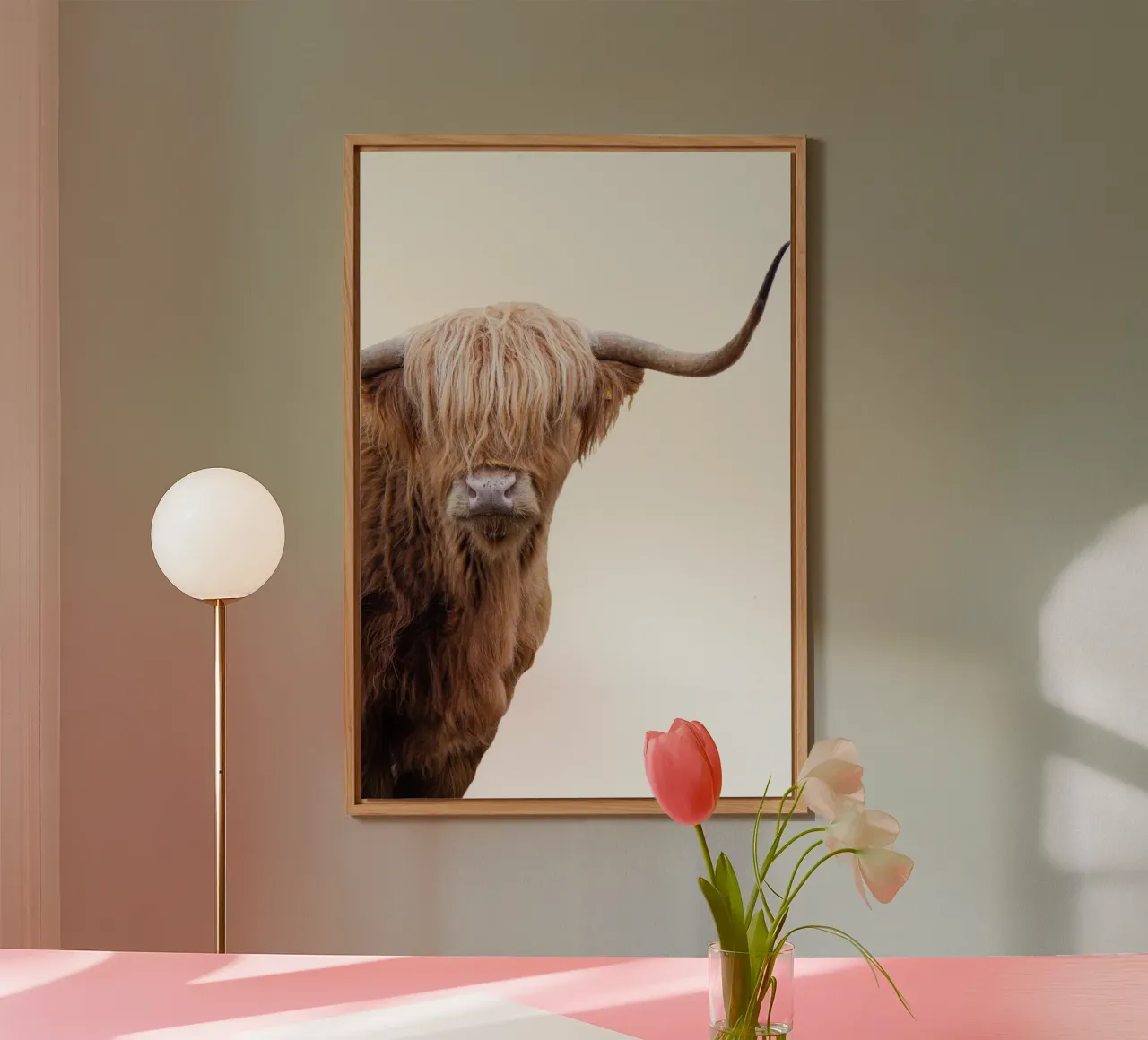 Mucca delle Highlands I alluminio dibond da Victoria Frost
