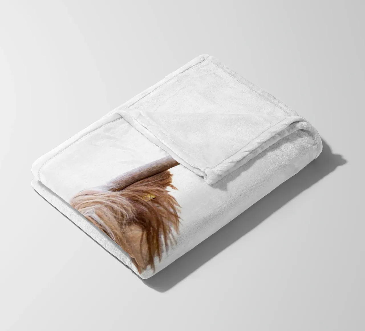 Highland Cow I fleece blanket by Victoria Frost