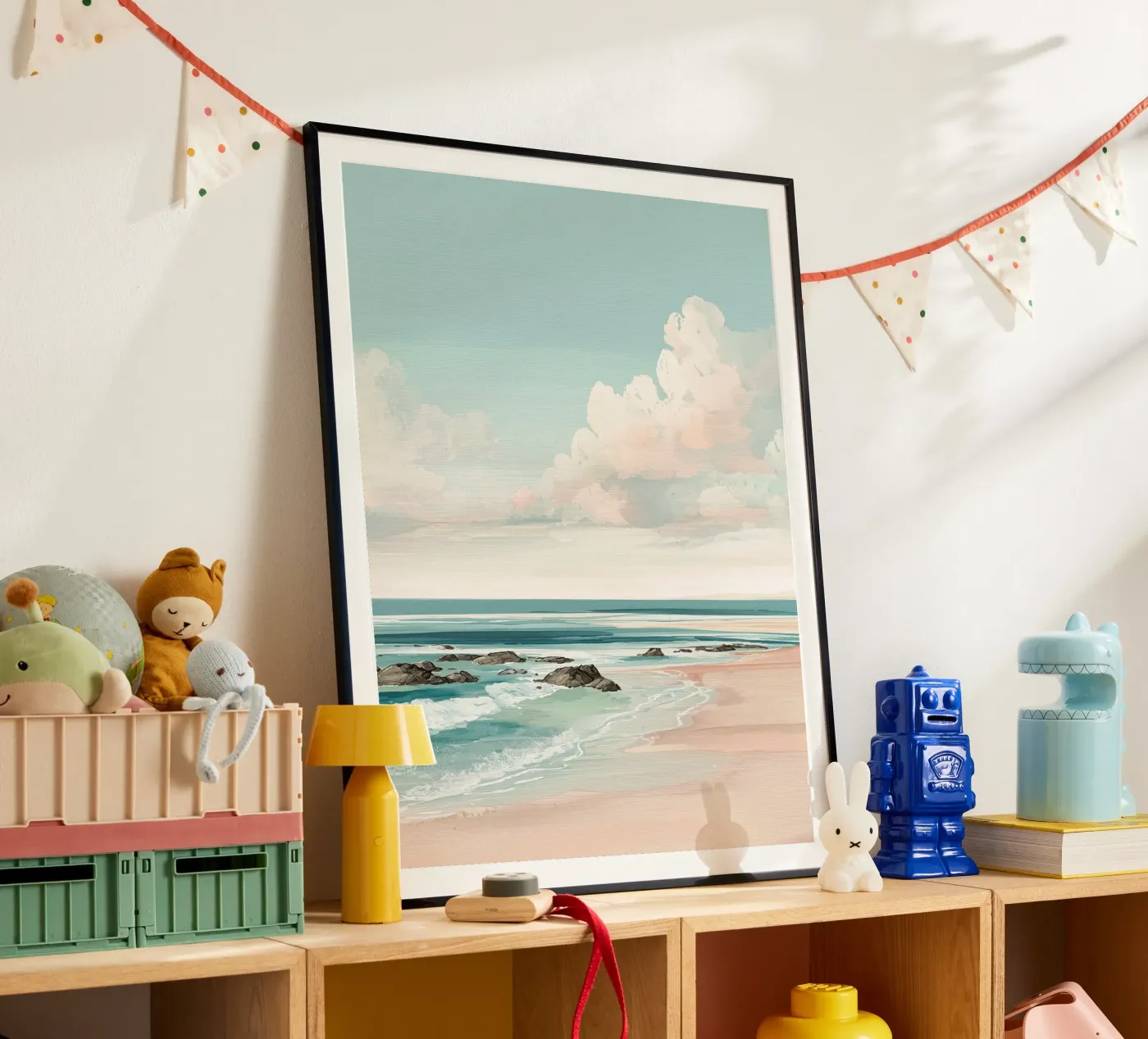 Pastel Beach Waves poster da LUMA