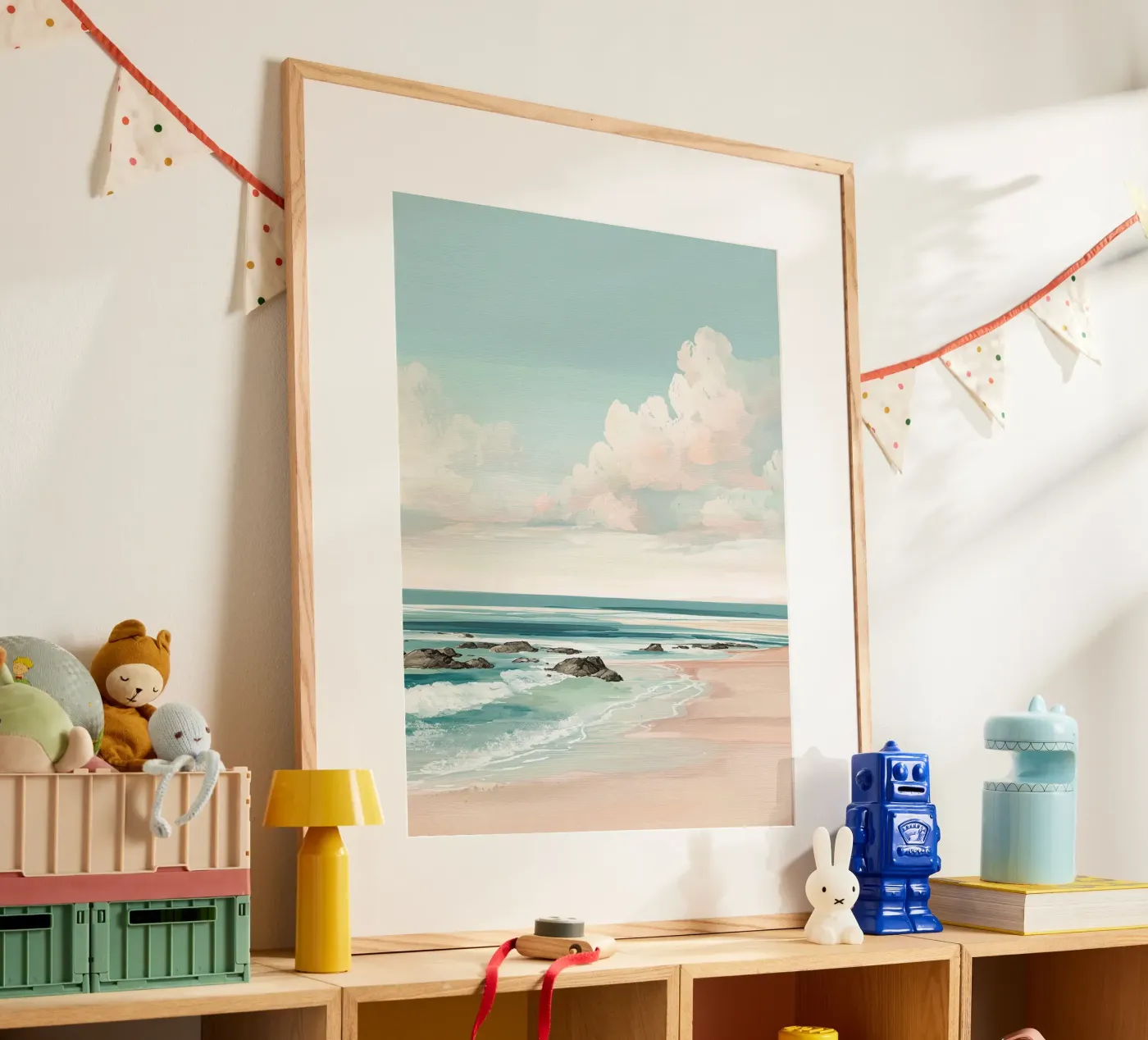 Pastel Beach Waves poster da LUMA